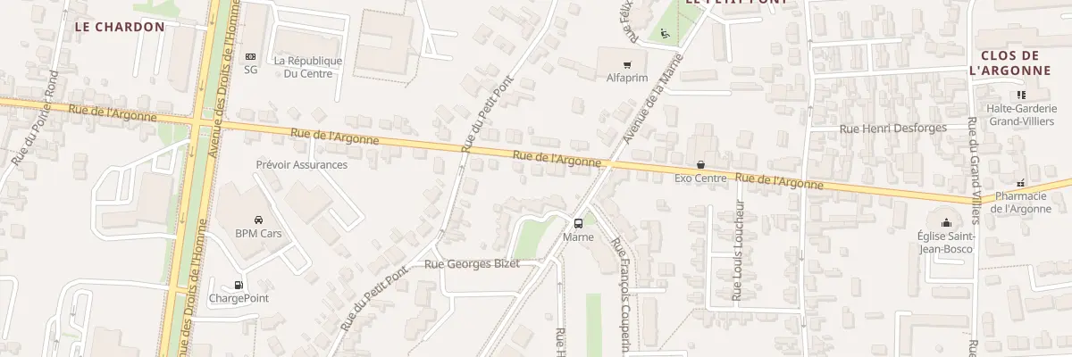 Plan du 94 Rue de l’Argonne à Orléans