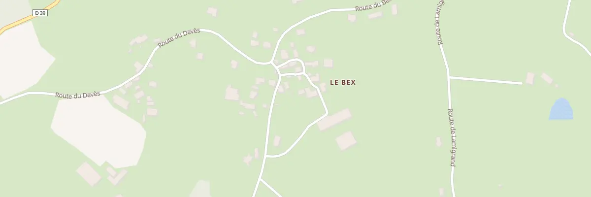 Plan du Bex à Molières
