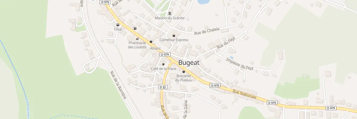 Plan du 3 Rue Nationale à Bugeat