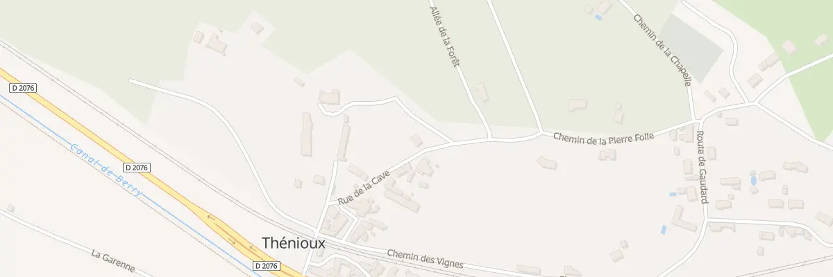 Plan du 5 Rue de la Cave à Thénioux