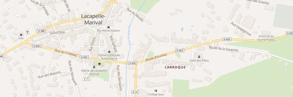 Plan du 41 Pl de Larroque à Lacapelle-Marival