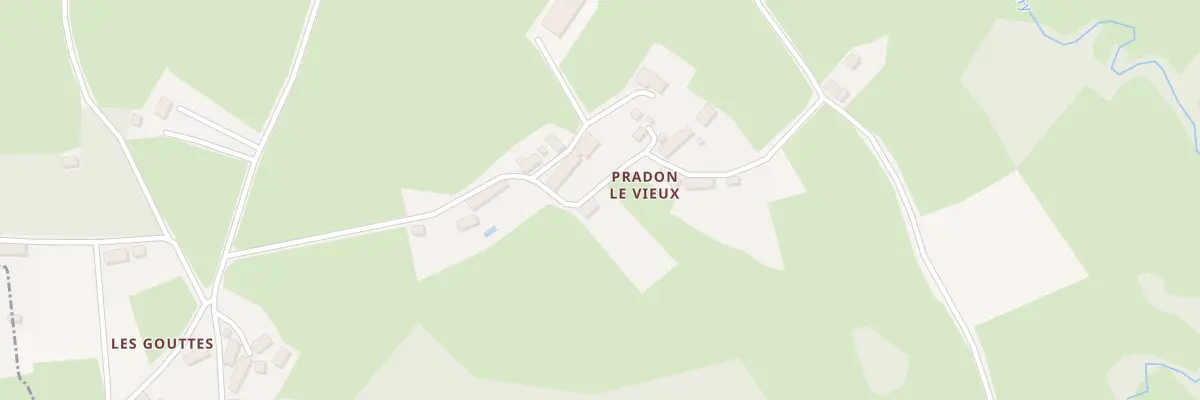Plan du 7 Pradon le Vieux à Moutier-Malcard