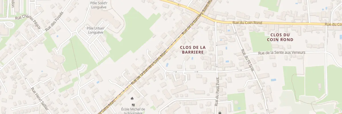 Plan du 96 Rue La Barriere St Marc à Orléans