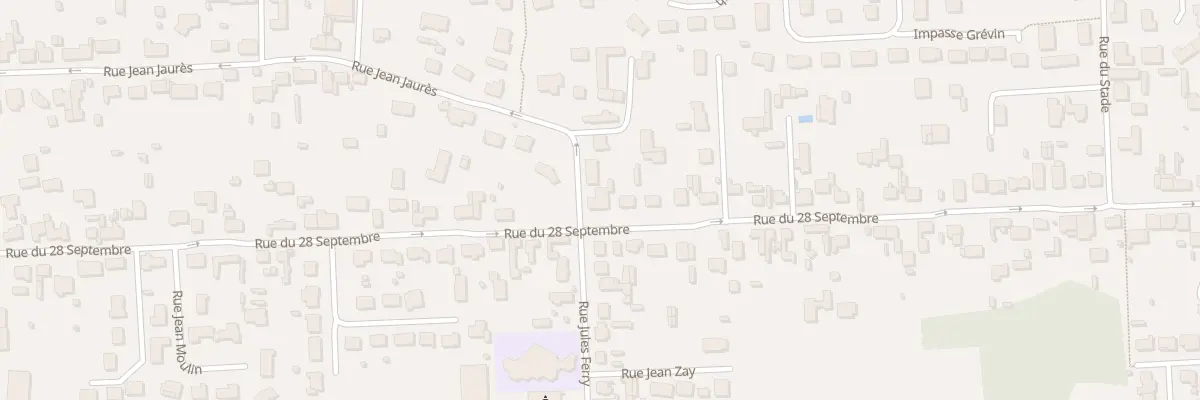 Plan du 1918 Rue du 28 Septembre à Marck