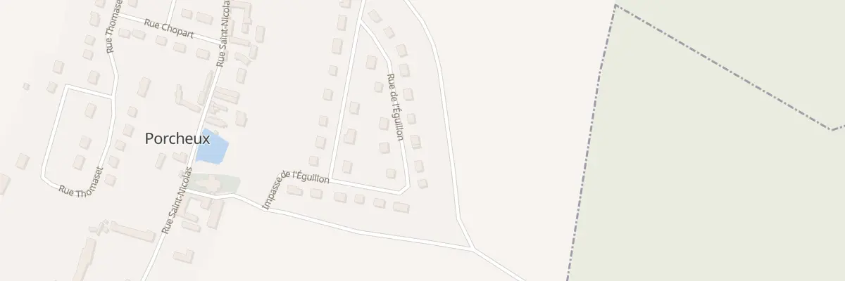 Plan du 32 Rue de l’Eguillon à Porcheux