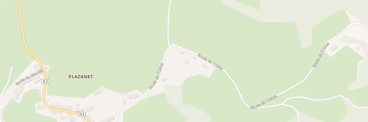 Plan du 3 Imp du Lotissement de Plazanet à Faux-la-Montagne