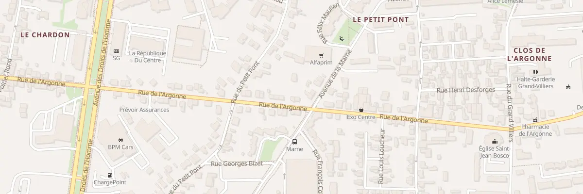Plan du 121 Rue de l’Argonne à Orléans