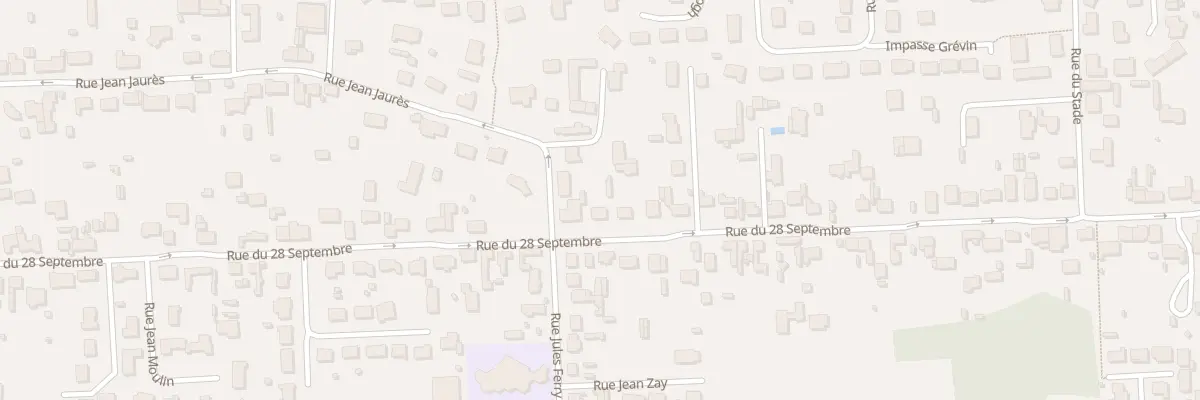 Plan du 1886 Rue du 28 Septembre à Marck