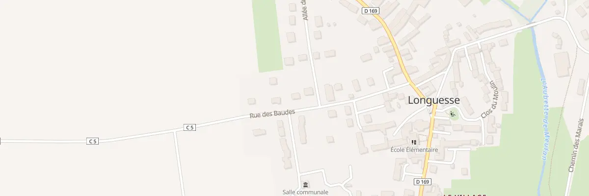 Plan du 12 Rue des Baudes à Longuesse