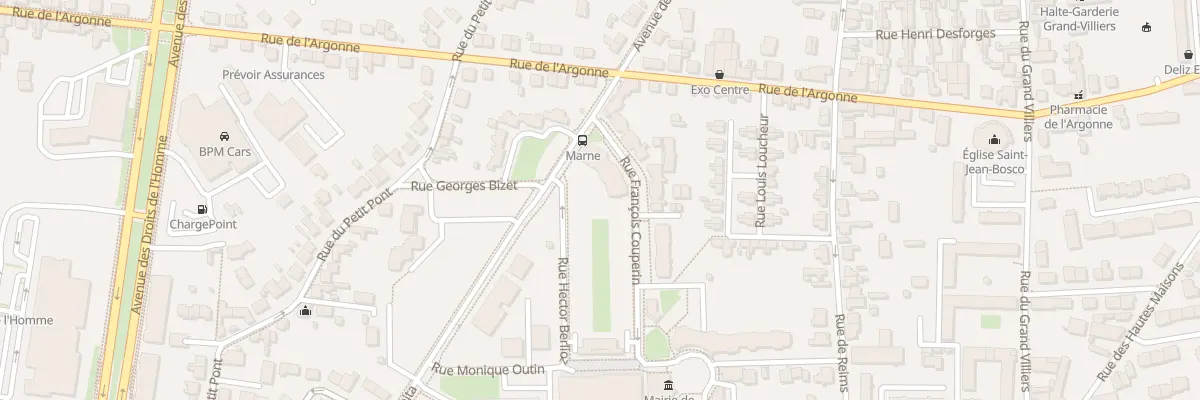Plan du 25 Rue François Couperin à Orléans