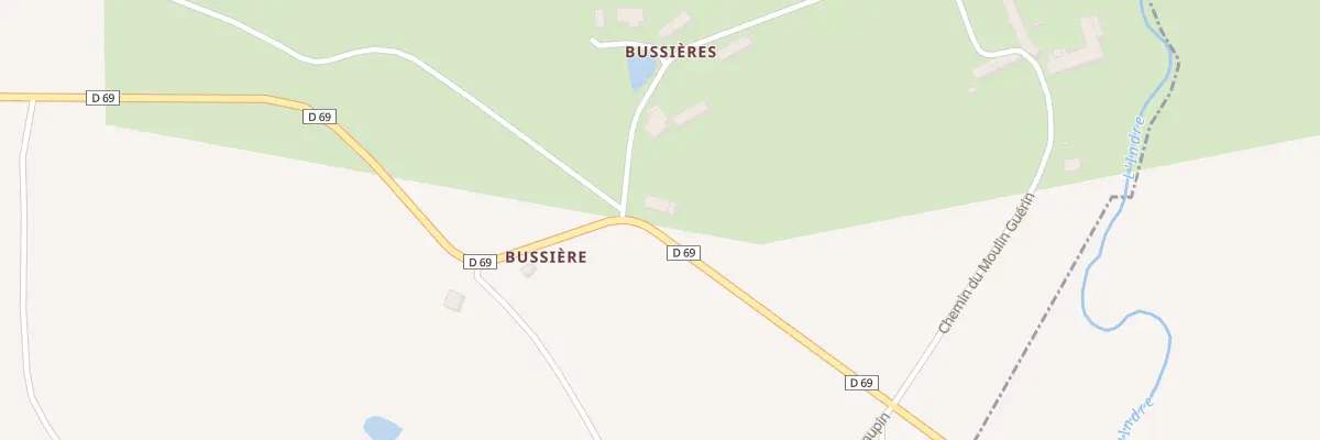Plan du 66 Bussière à Montipouret