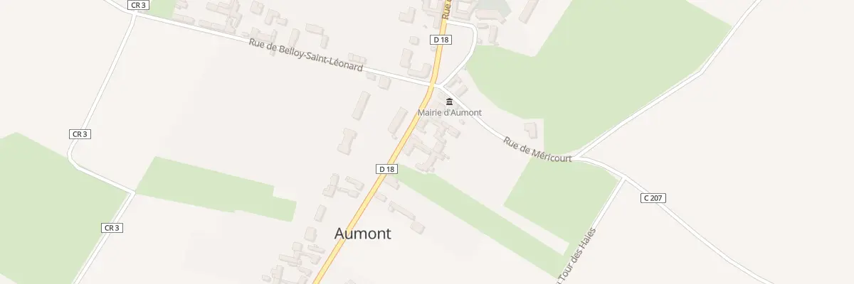 Plan du 9 Rue d’Hornoy à Aumont