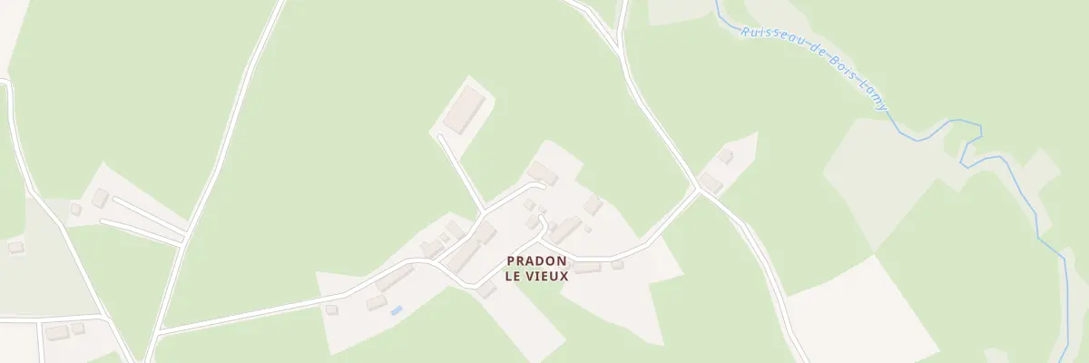 Plan du 6 Pradon le Vieux à Moutier-Malcard