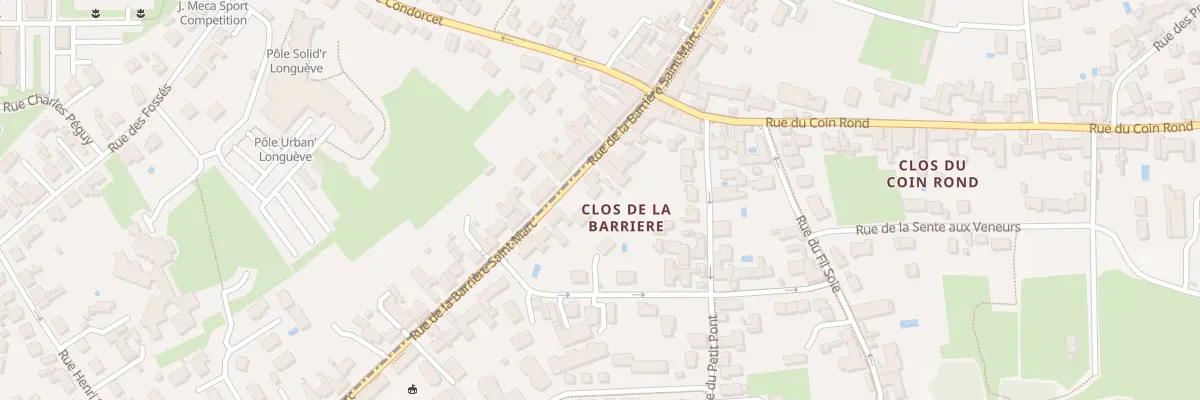 Plan du 102 Rue La Barriere St Marc à Orléans