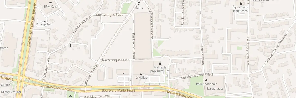 Plan du 1 Rue François Couperin à Orléans