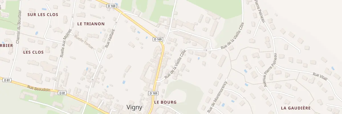 Plan du 22 Rue du General Leclerc à Vigny
