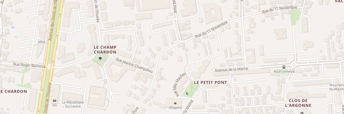 Plan du 56 Rue du Petit Pont à Orléans