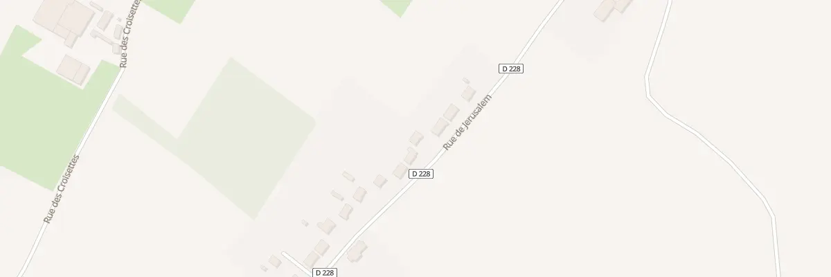 Plan du 1030 Rue de Jérusalem à Rodelinghem
