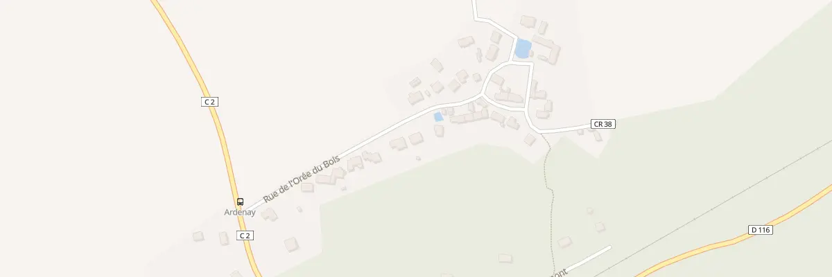 Plan du 16 Rue de l’Orée du Bois à Saint-Martin-de-Bréthencourt