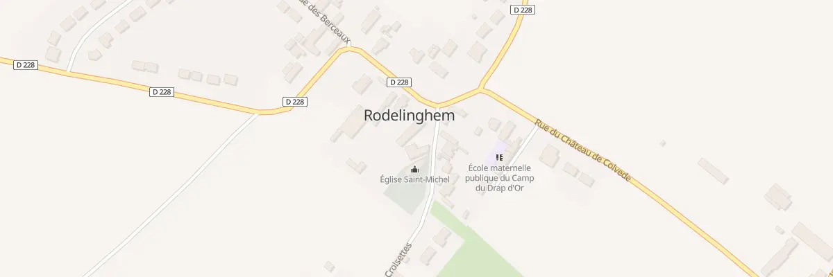 Plan du 34 Rue des Croisettes à Rodelinghem