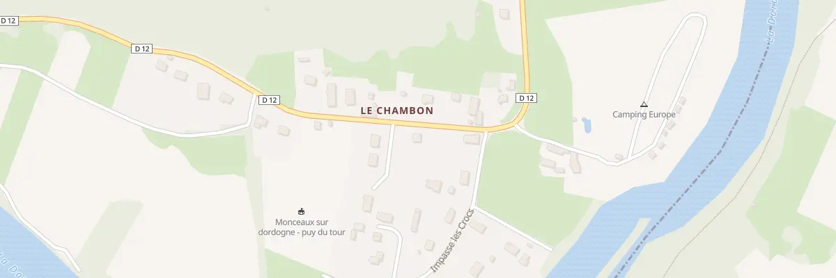 Plan du 5061 Le Chambon à Monceaux-sur-Dordogne