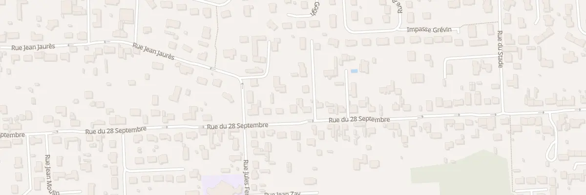 Plan du 1856 Rue du 28 Septembre à Marck