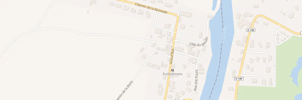 Plan du 1 Che de la Borio à Viterbe