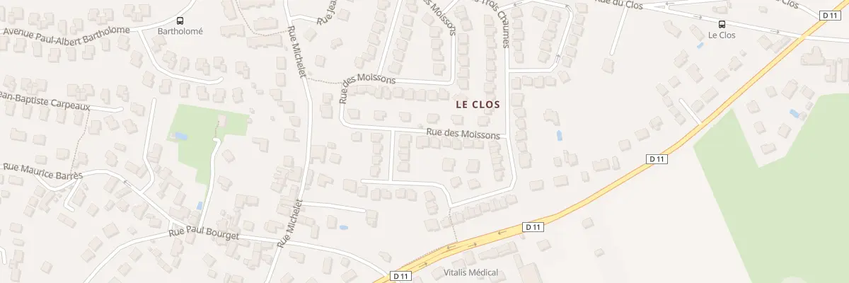 Plan du 11 Rue des Moissons à Plaisir