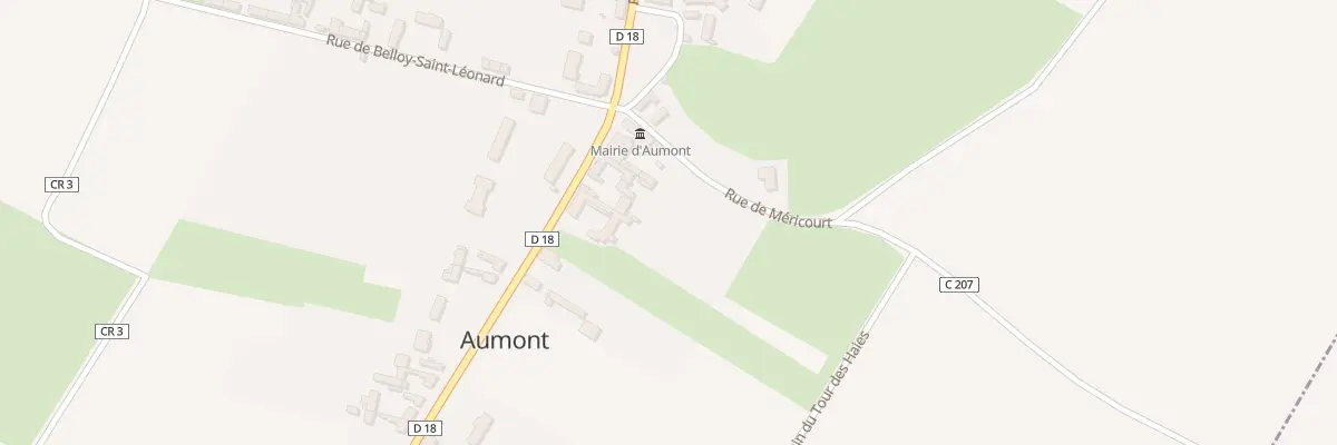 Plan du 7 Rue d’Hornoy à Aumont
