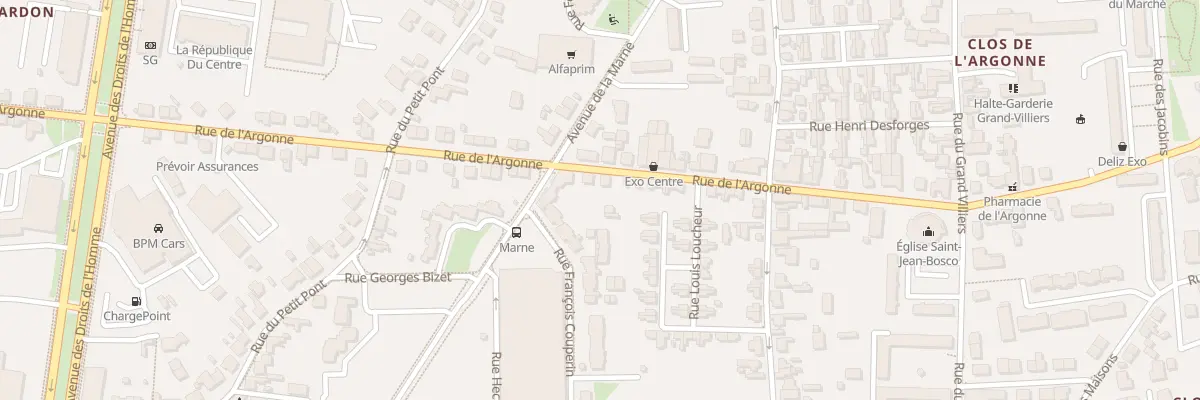 Plan du 110 Rue de l’Argonne à Orléans