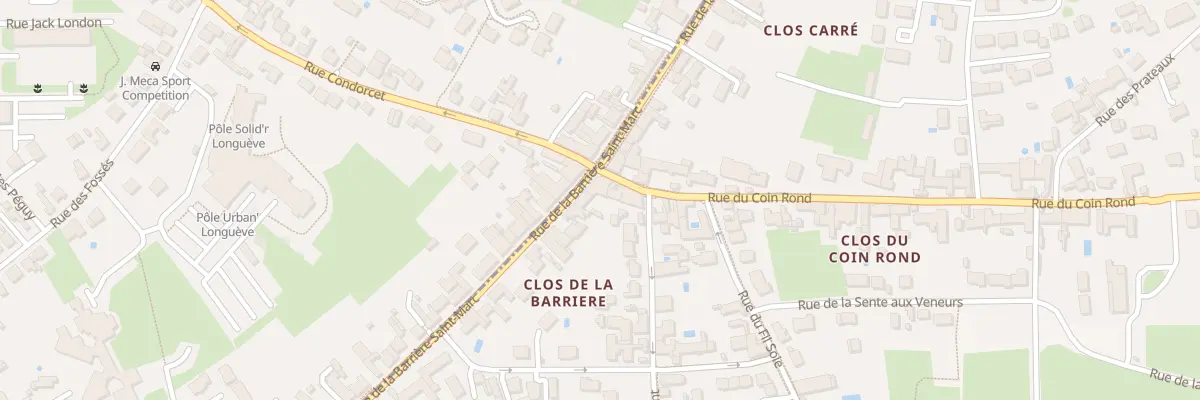 Plan du 110T Rue La Barriere St Marc à Orléans