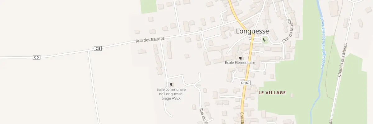 Plan du 9 Rue des Baudes à Longuesse
