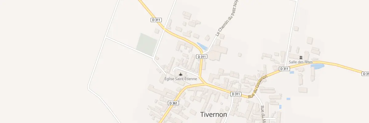 Plan du 6 Pl du Chanoine Pelissier à Tivernon
