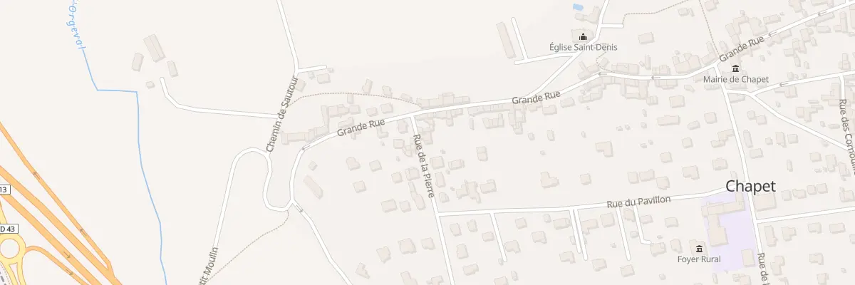 Plan du 6 Rue de la Pierre à Chapet