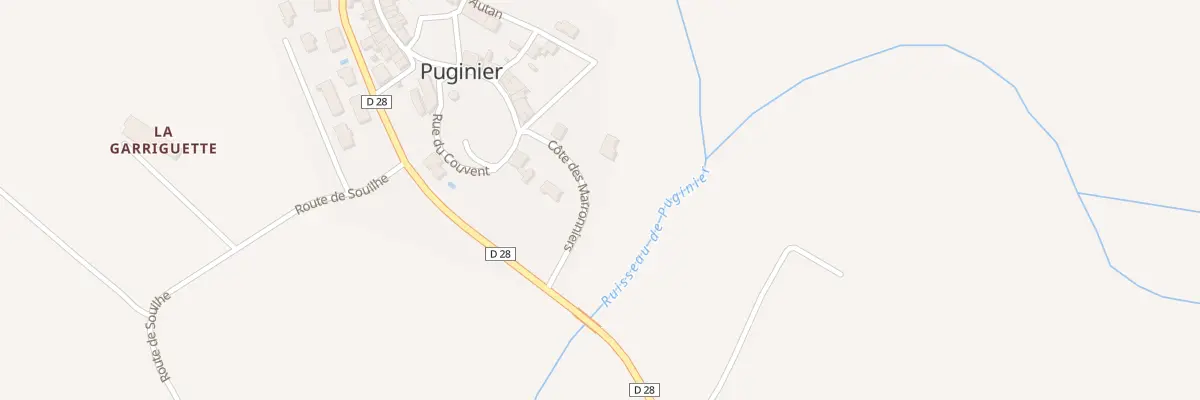 Plan du 2 Côte des Marronniers à Puginier