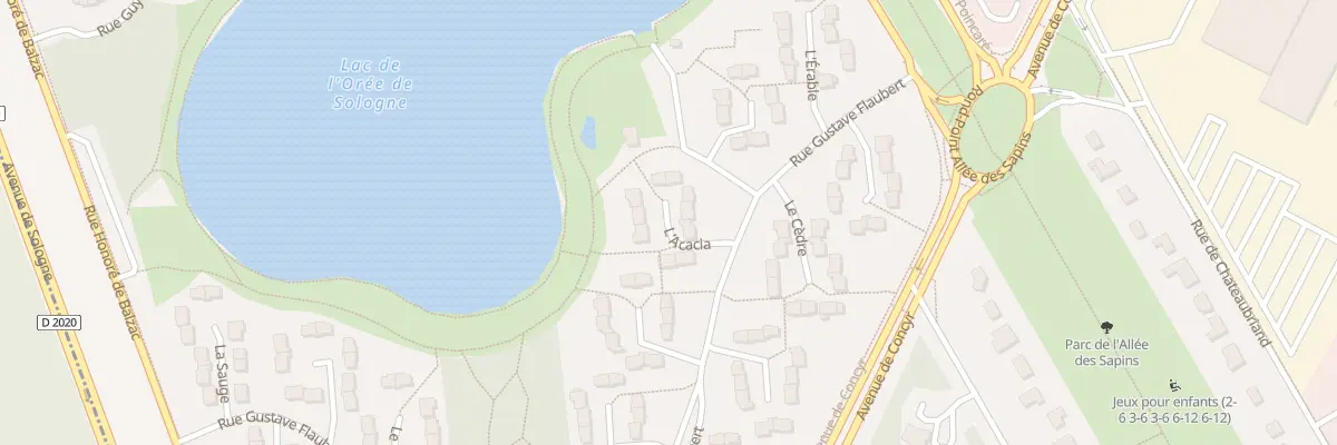 Plan du 92 Rue Gustave Flaubert à Orléans