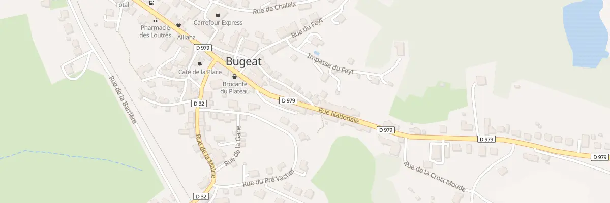 Plan du 17 Rue Nationale à Bugeat