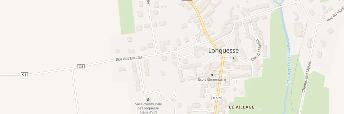Plan du 8 Imp de l’Abbaye à Longuesse