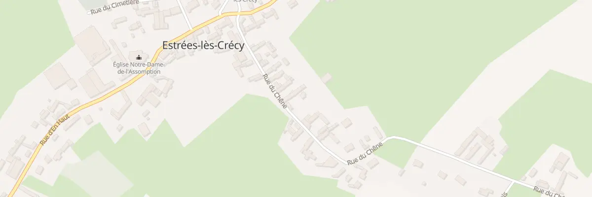 Plan du 9 Rue du Chêne à Estrées-lès-Crécy