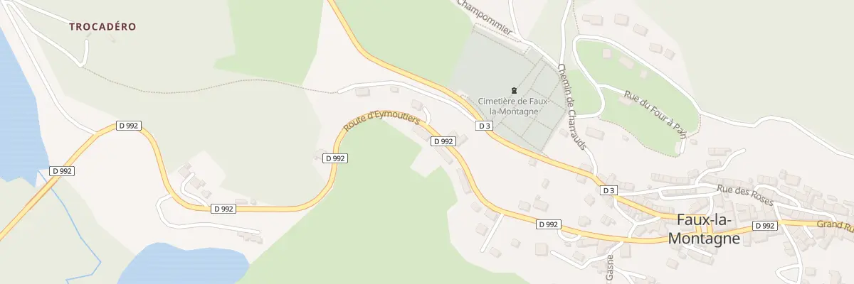 Plan du 27 Rte d’Eymoutiers à Faux-la-Montagne