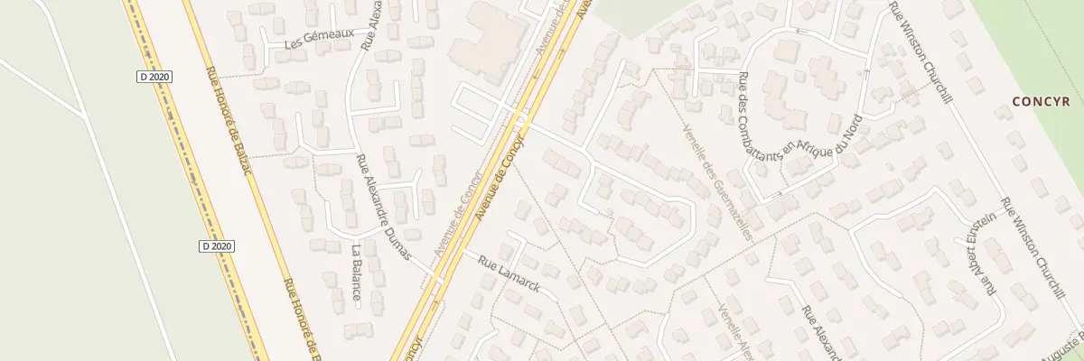 Plan du 2 Rue du Mal Gallieni à Orléans
