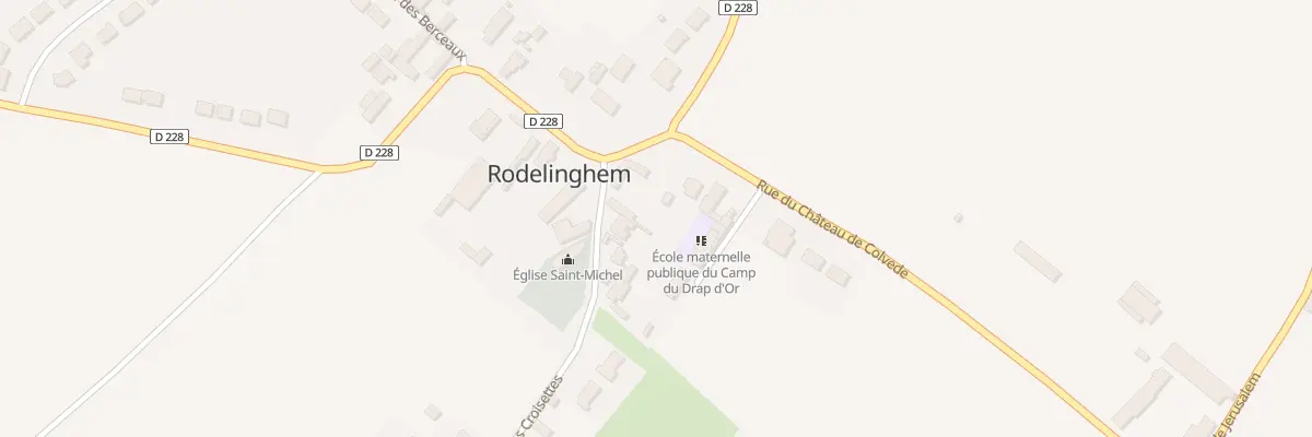Plan du 17 Vc La Place à Rodelinghem