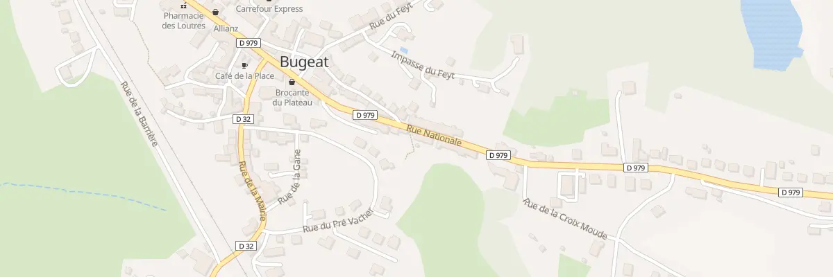 Plan du 26 Rue Nationale à Bugeat