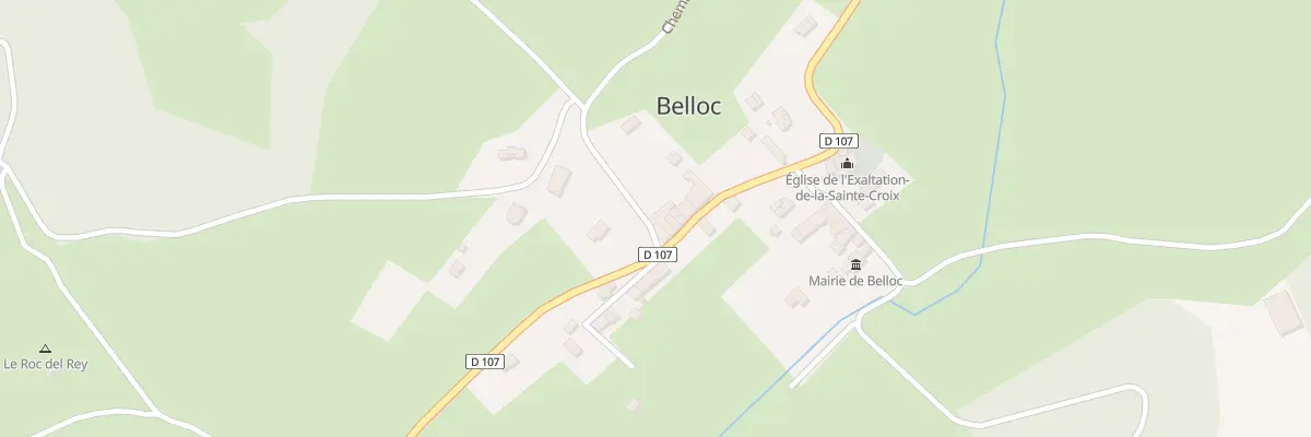 Plan du 5005 Le Village à Belloc