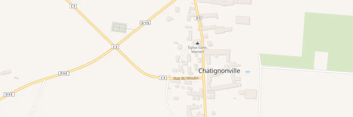 Plan du 4 Rue de l’Eglise à Chatignonville