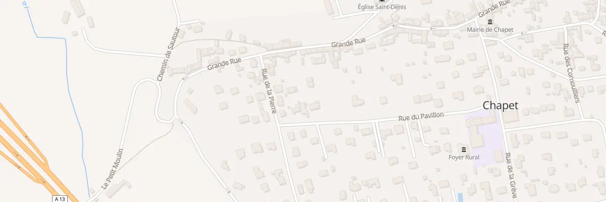 Plan du 33 Rue du Pavillon à Chapet