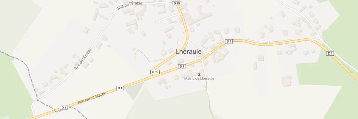Plan du 1 Rue de la Mairie à Lhéraule