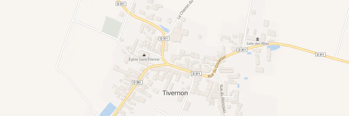 Plan du 5053 Le Bourg à Tivernon