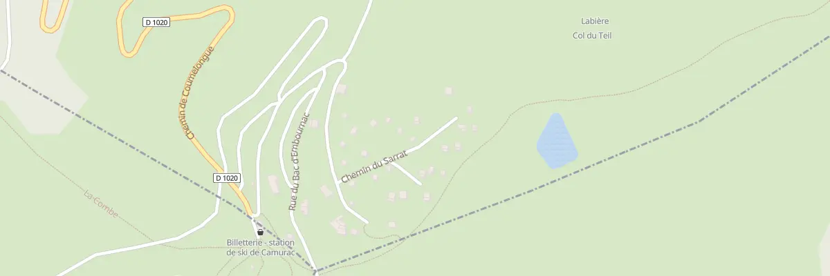 Plan du 13 Che du Sarrat à Camurac