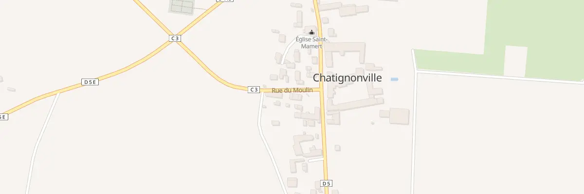 Plan du 7 Rue du Moulin à Chatignonville